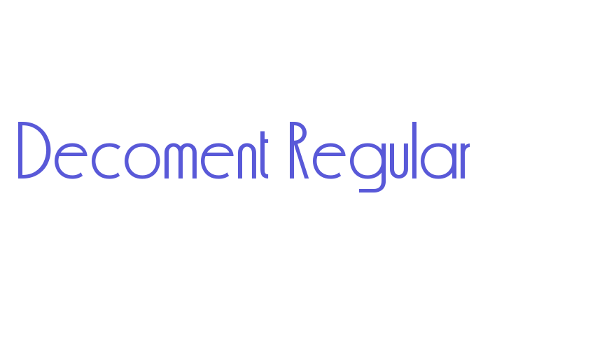 Decoment Regular Font Download