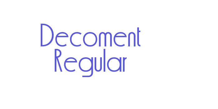 Decoment Regular Font Download