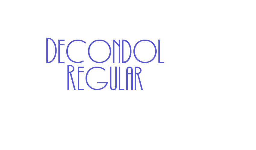 Decondol Regular Font Download