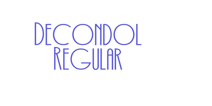 Decondol Regular Font Download