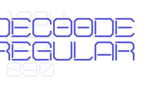 Decoode Regular Font