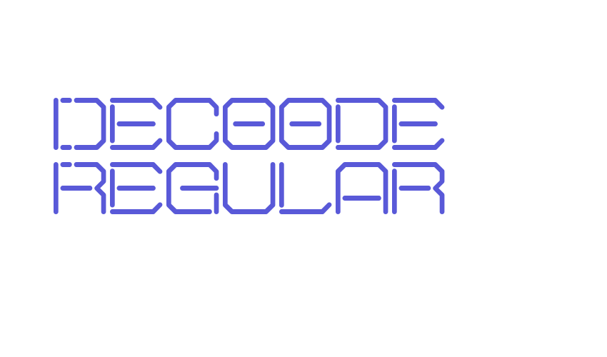 Decoode Regular Font Download