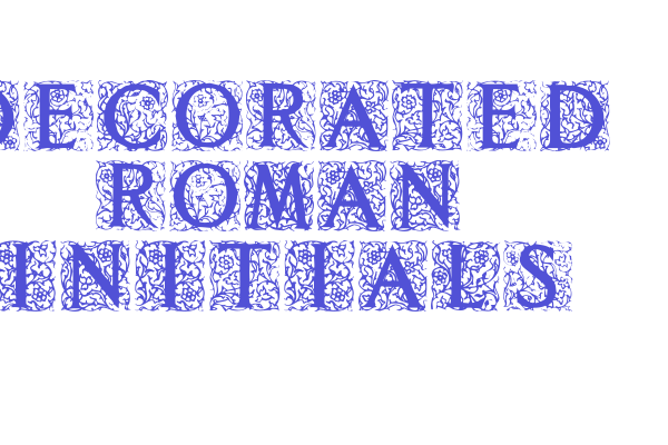 Decorated Roman Initials Font Download