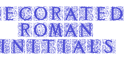 Decorated Roman Initials-font-download