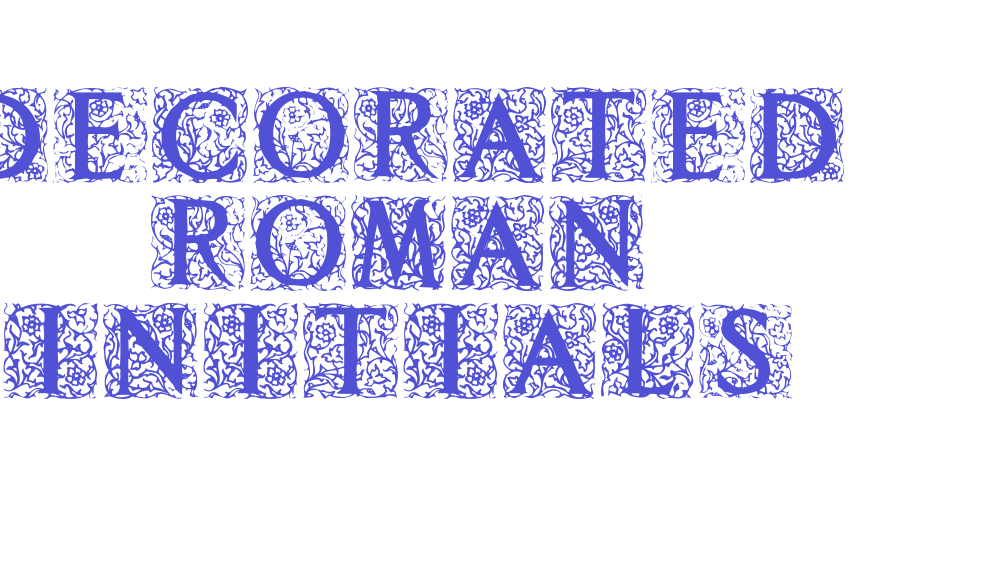 Decorated Roman Initials-font-download