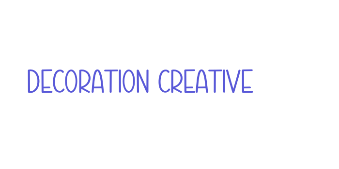 Decoration Creative Font