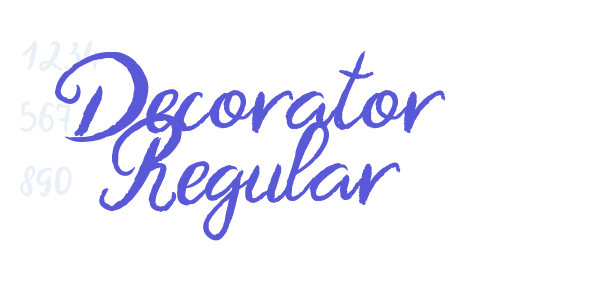 Decorator Regular font free