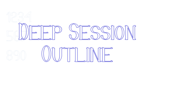 Deep Session Outline font