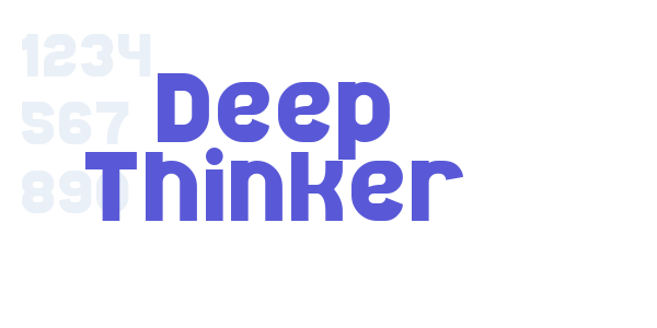 Deep Thinker font free