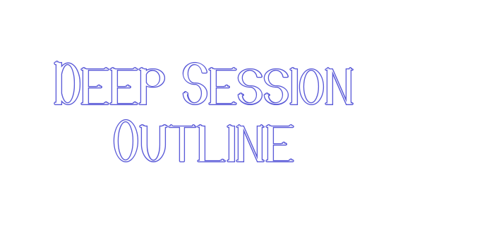 Deep Session Outline Font Download