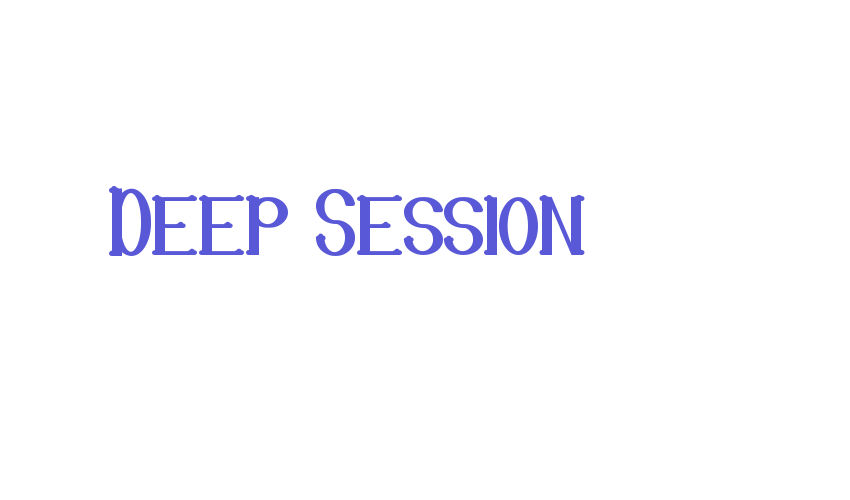 Deep Session Font