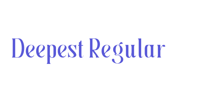 Deepest Regular Font Download