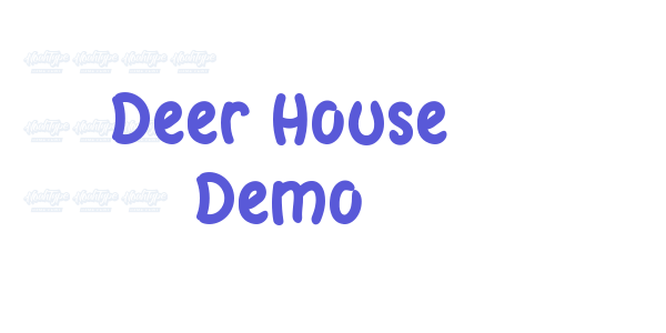 Deer House Demo font free