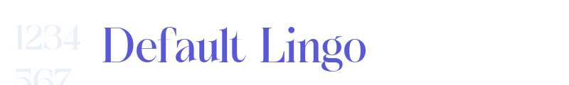 Default Lingo font download