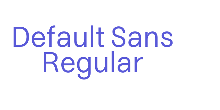 Default Sans Regular Font Download