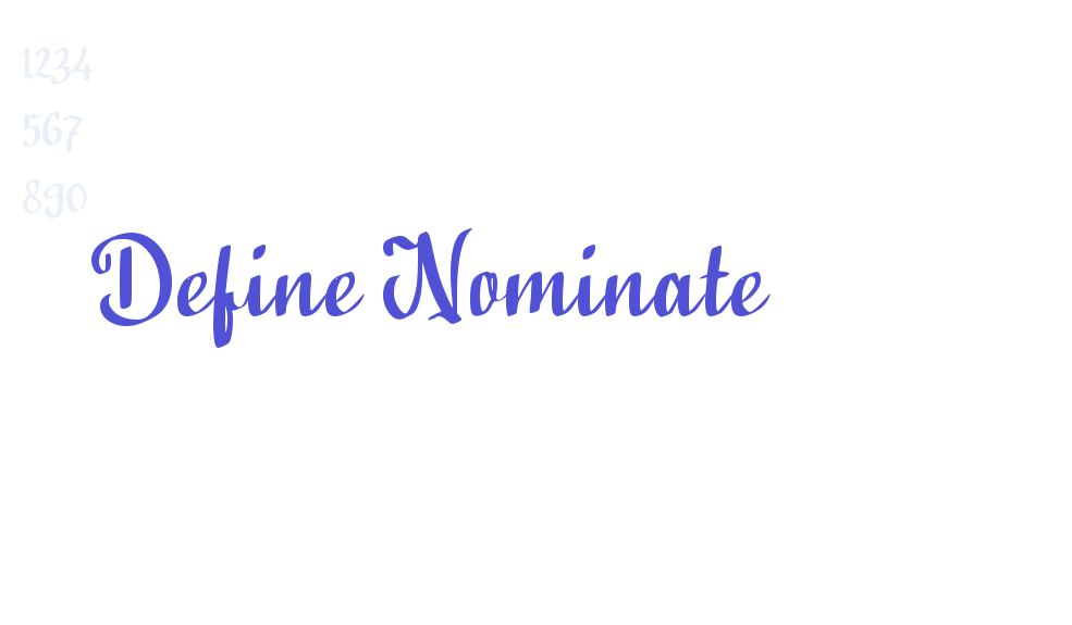 Define Nominate-font-download