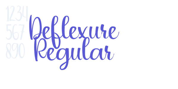 Deflexure Regular font free