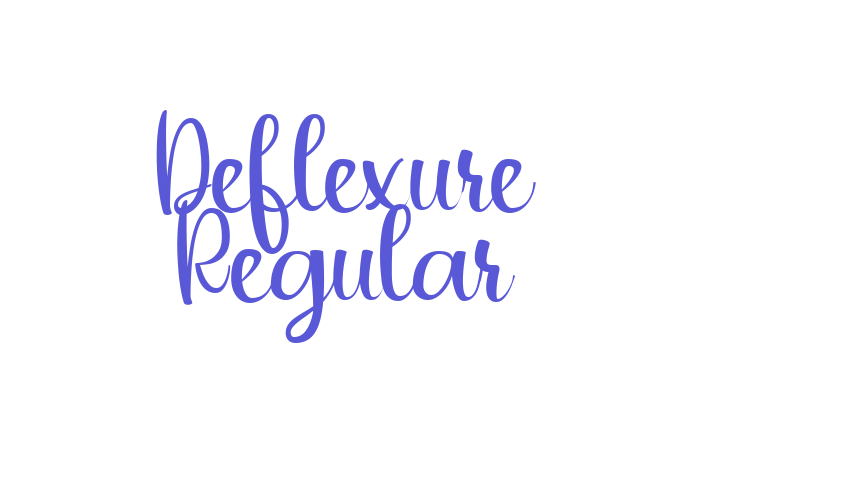 Deflexure Regular Font