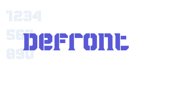 Defront font free