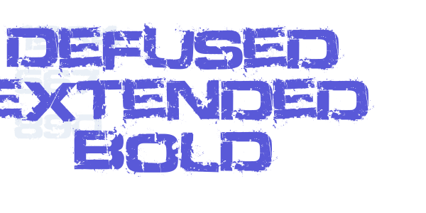 Defused Extended Bold font free