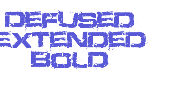 Defused Extended Bold Font Download