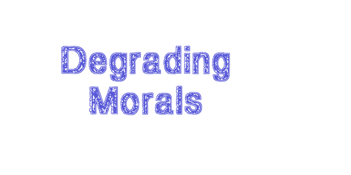 Degrading Morals Font Download