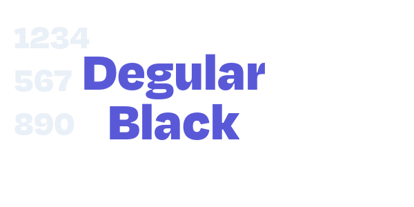 Degular Black font free