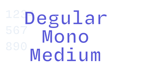 Degular Mono Medium font free