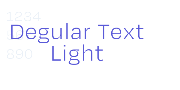 Degular Text Light font free