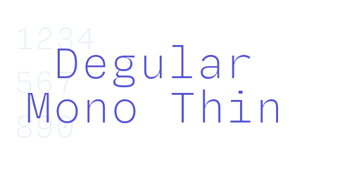 Degular Mono Thin-font-download