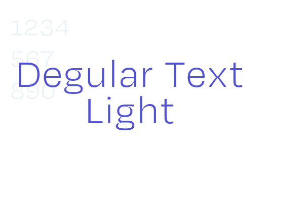 Degular Text Light