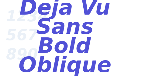 Deja Vu Sans Bold Oblique-font-download