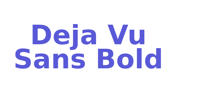 Deja Vu Sans Bold Font Download