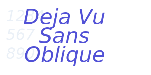 Deja Vu Sans Oblique-font-download
