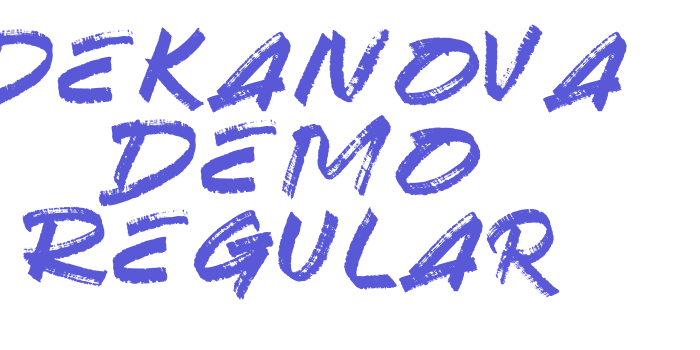 Dekanova Demo Regular Font