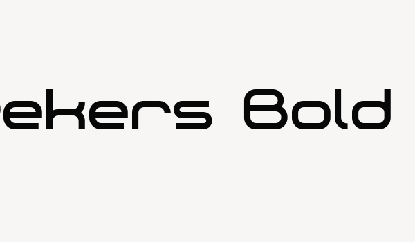 Dekers_Bold Font