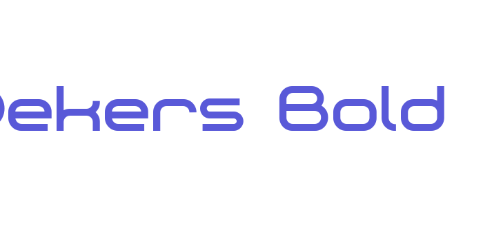 Dekers_Bold Font Download