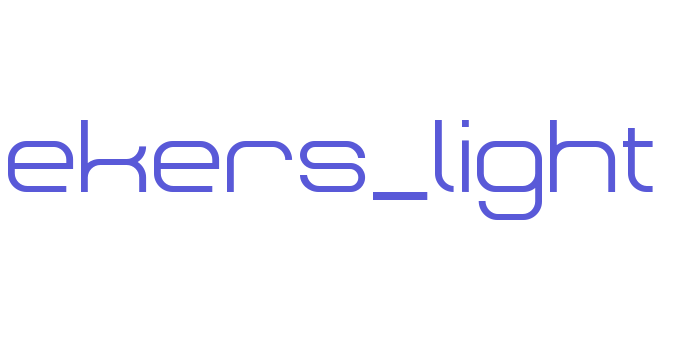 Dekers_light Font