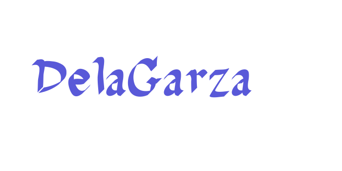 DelaGarza Font