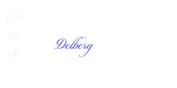 Delberg font