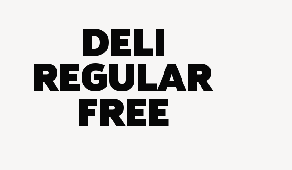 Deli Regular Free Font