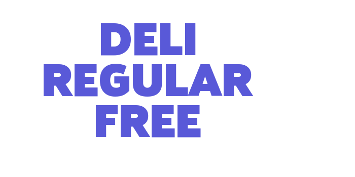 Deli Regular Free Font Download