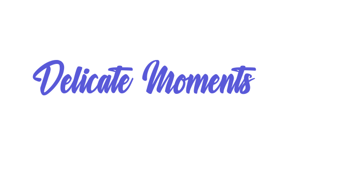 Delicate Moments Font Download