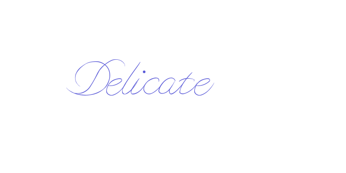 Delicate Font Download