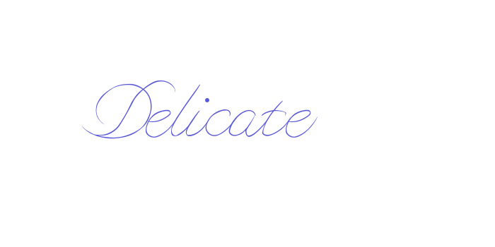 Delicate Font