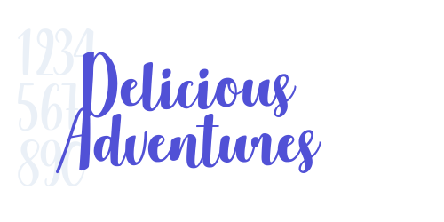Delicious Adventures-font-download