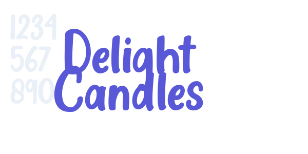 Delight Candles font