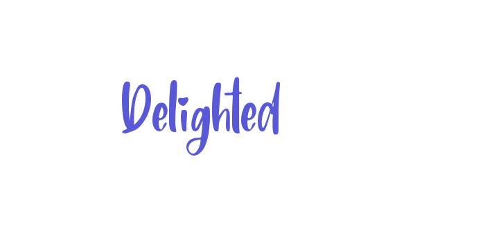 Delighted Font Download