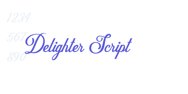 Delighter Script font free