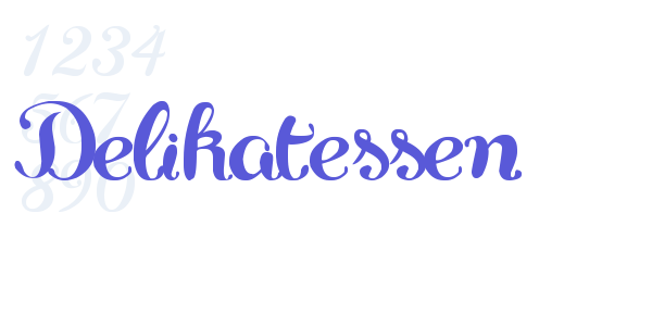 Delikatessen font free